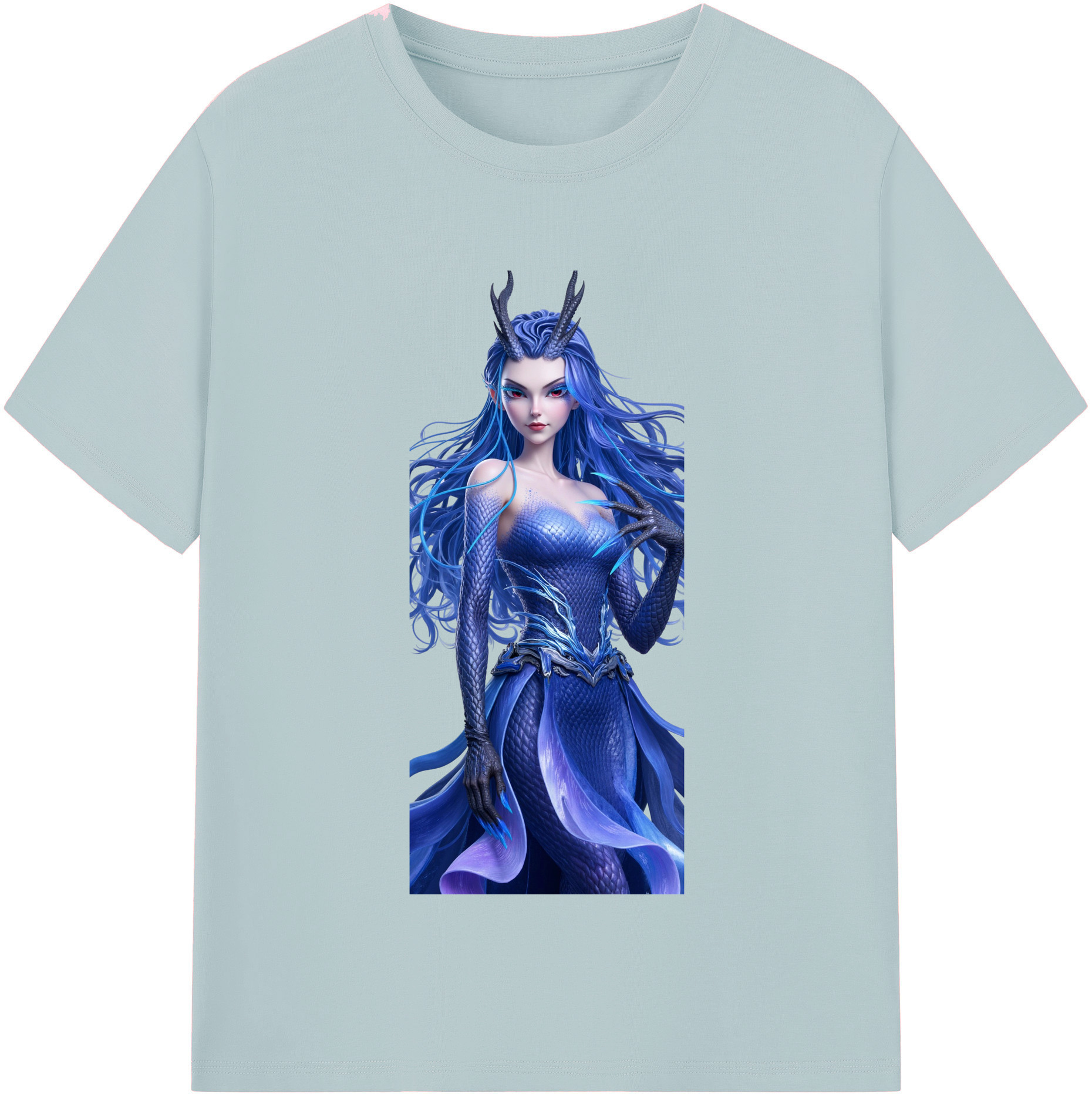 （画像用） Ne Zha 2 ナタ 魔童の大暴れ 綿100％半袖Tシャツ（フロントプリント）